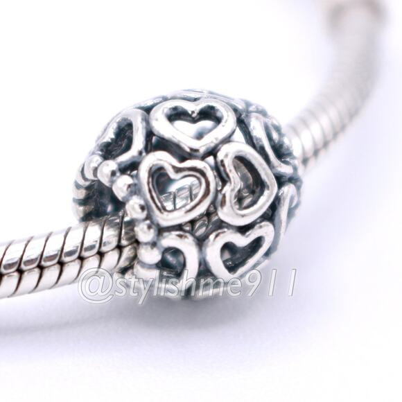 Authentic PANDORA Open Your Heart Charm - 790964 - Picture 2 of 9